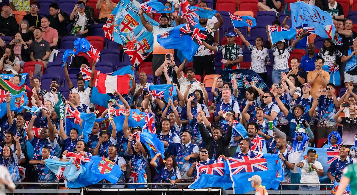 香港國際七人欖球賽首次在啟德主場館舉行。(中國香港欖球總會)