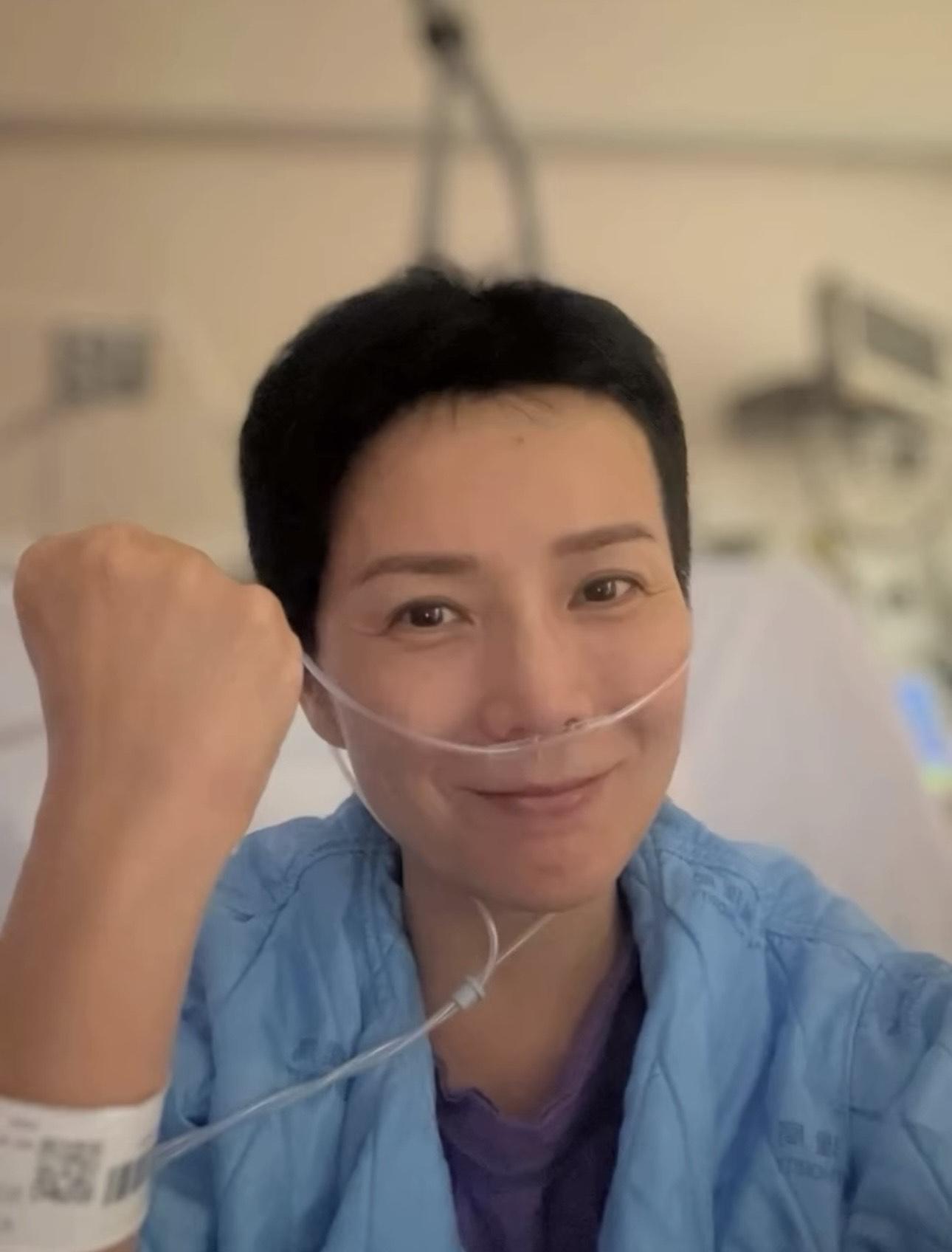 吳文忻積極抗癌,堅強自勉。