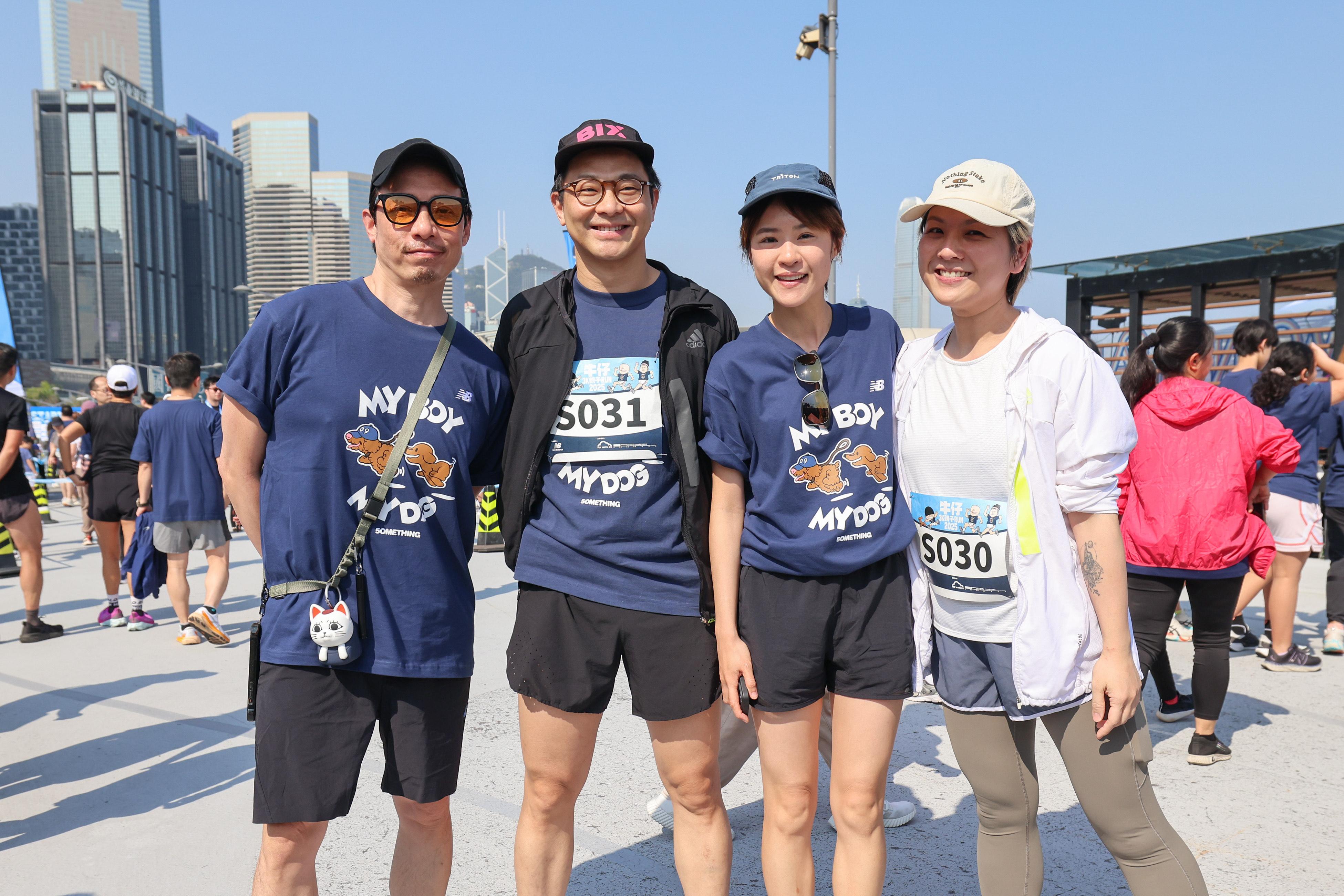 (左起)強尼、6號@RubberBand、岑樂怡及呂甜。