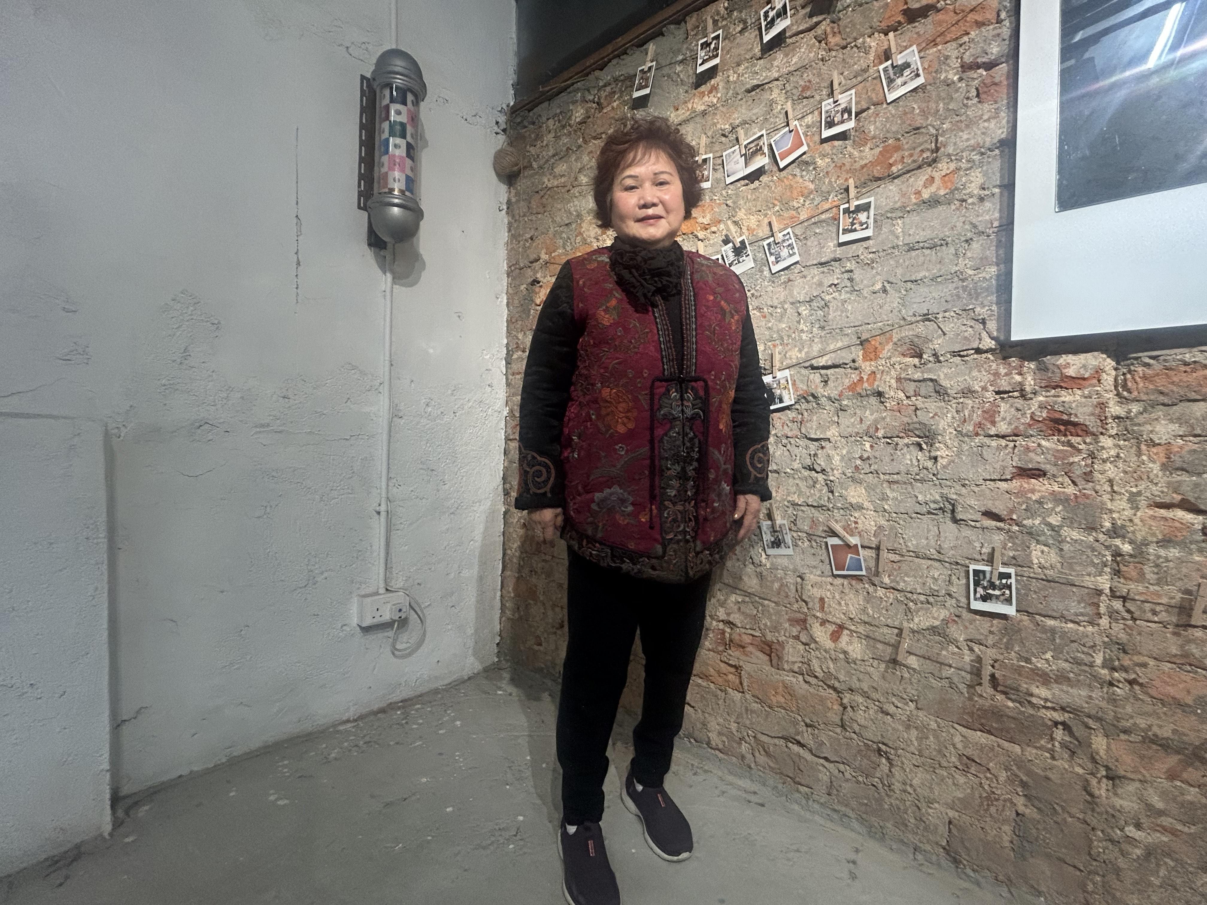 區麗群在彩虹邨生活了60年。(朱慧恩攝)