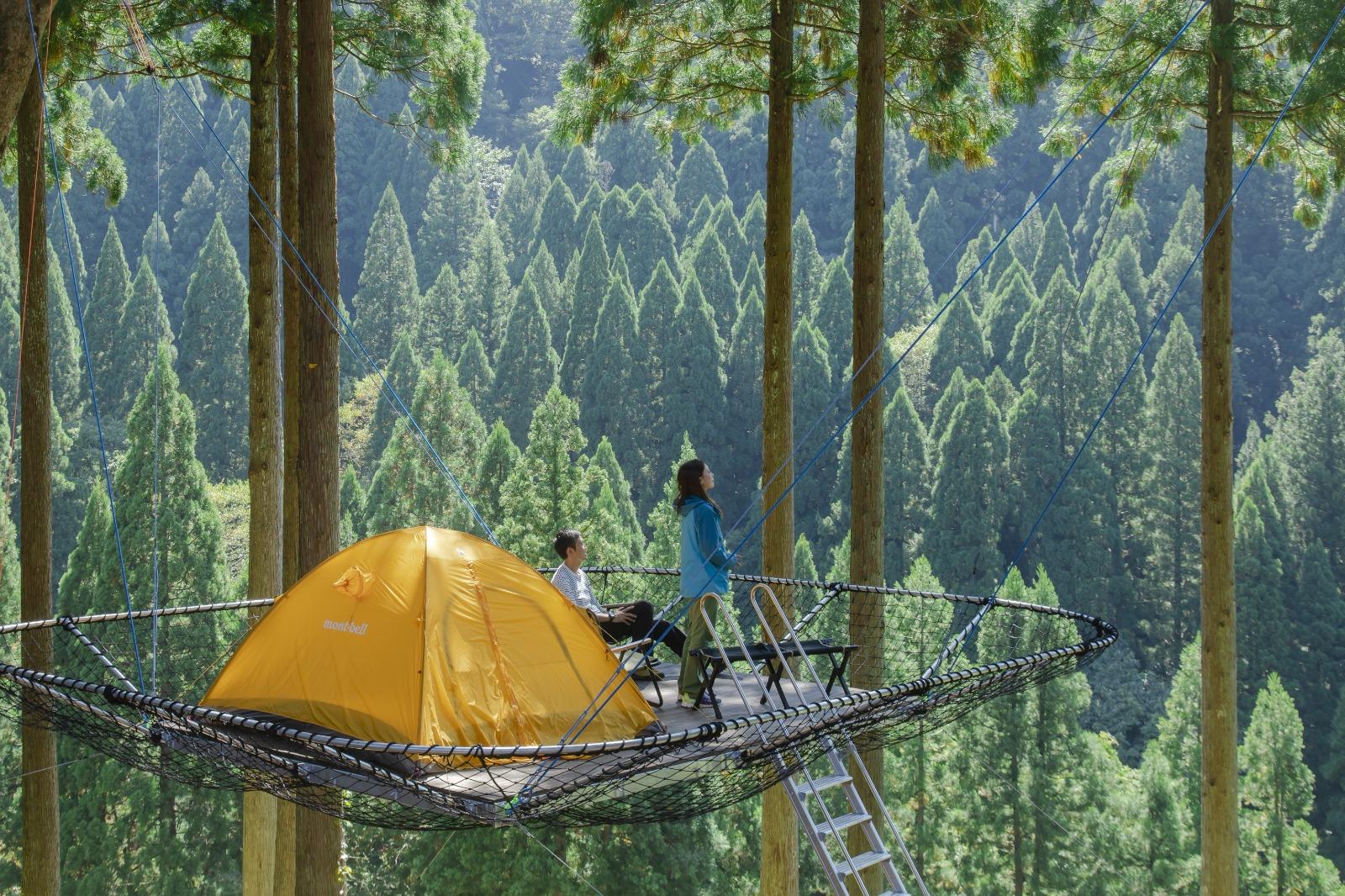 Tree Picnic Adventure IKEDA設有大型滑索、 冒險公園及不同難度的歷奇體驗,不少戶外運動愛好者會在樹上露營宿一宵。