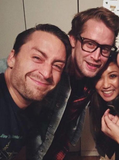 (左起)基雲、麥哥利及Brenda Song。