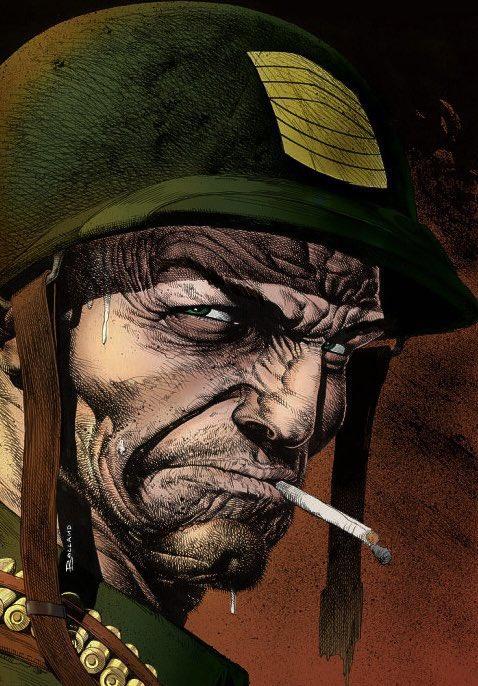 SGT. ROCK雖然沒有超能力,但憑藉出色戰鬥技能,成為漫畫迷喜愛的角色。