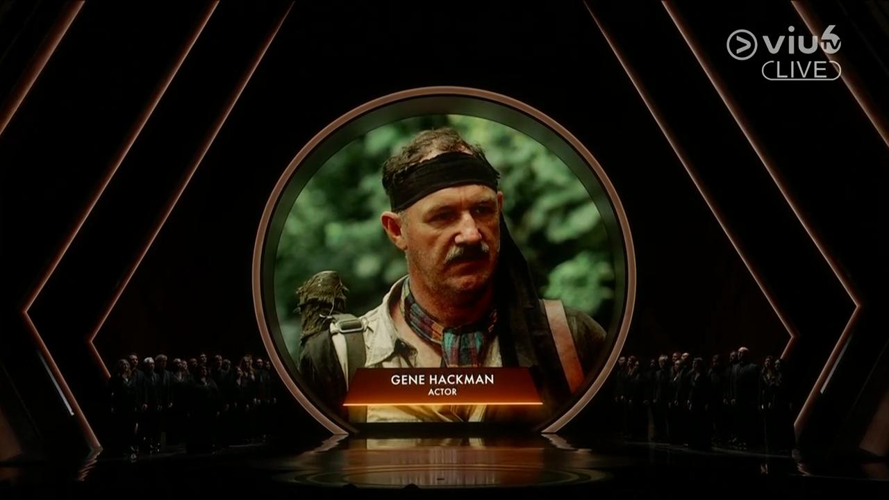 在今屆奧斯卡紀念環節中,悼念剛離世的影帝真赫曼。