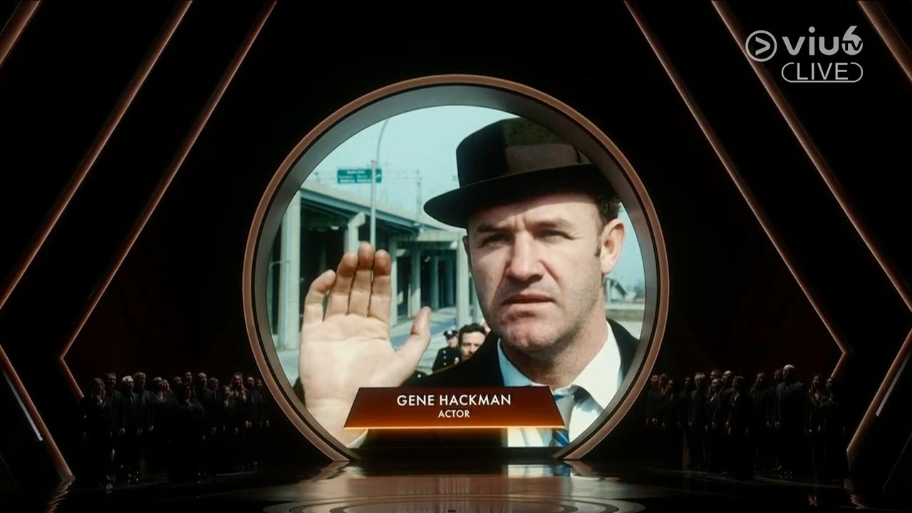 在今屆奧斯卡紀念環節中,悼念剛離世的影帝真赫曼。