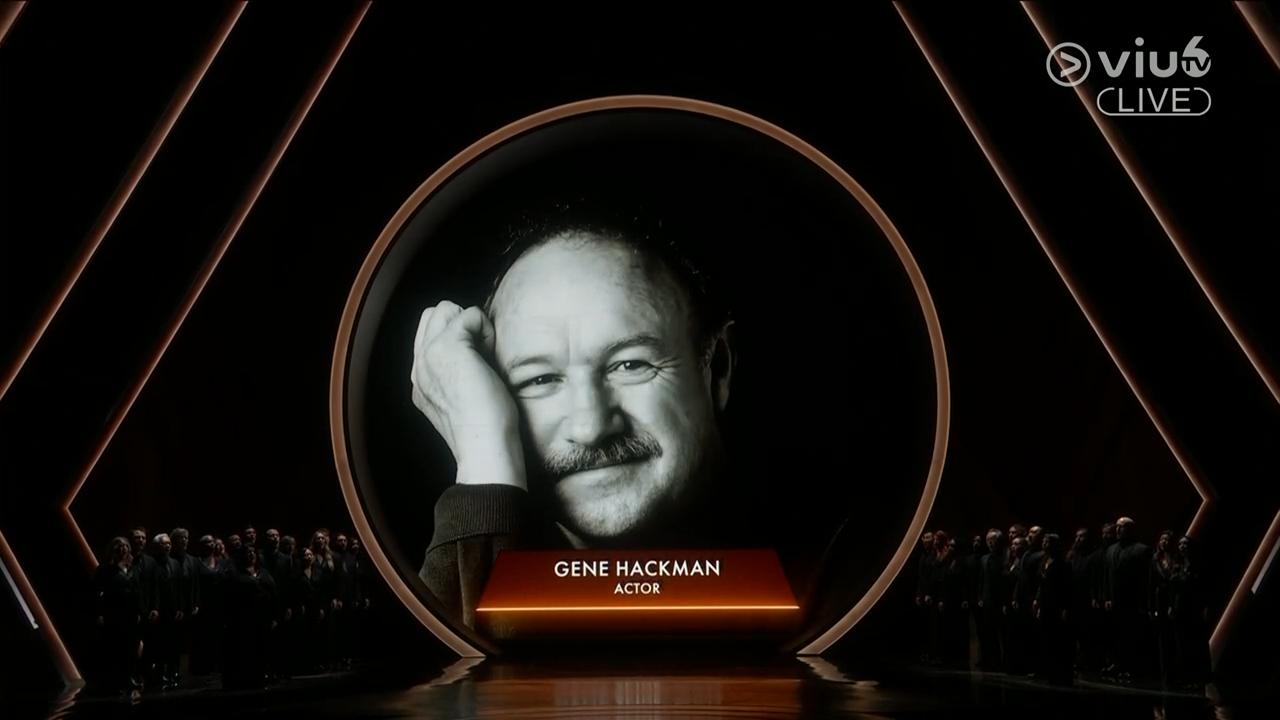 在今屆奧斯卡紀念環節中,悼念剛離世的影帝真赫曼。