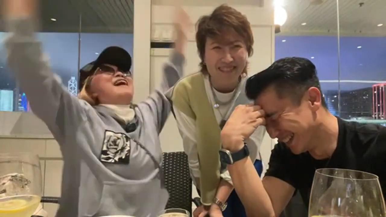 大姐明表示要陶大宇唱《倒數地球》,大家隨即大笑起來。