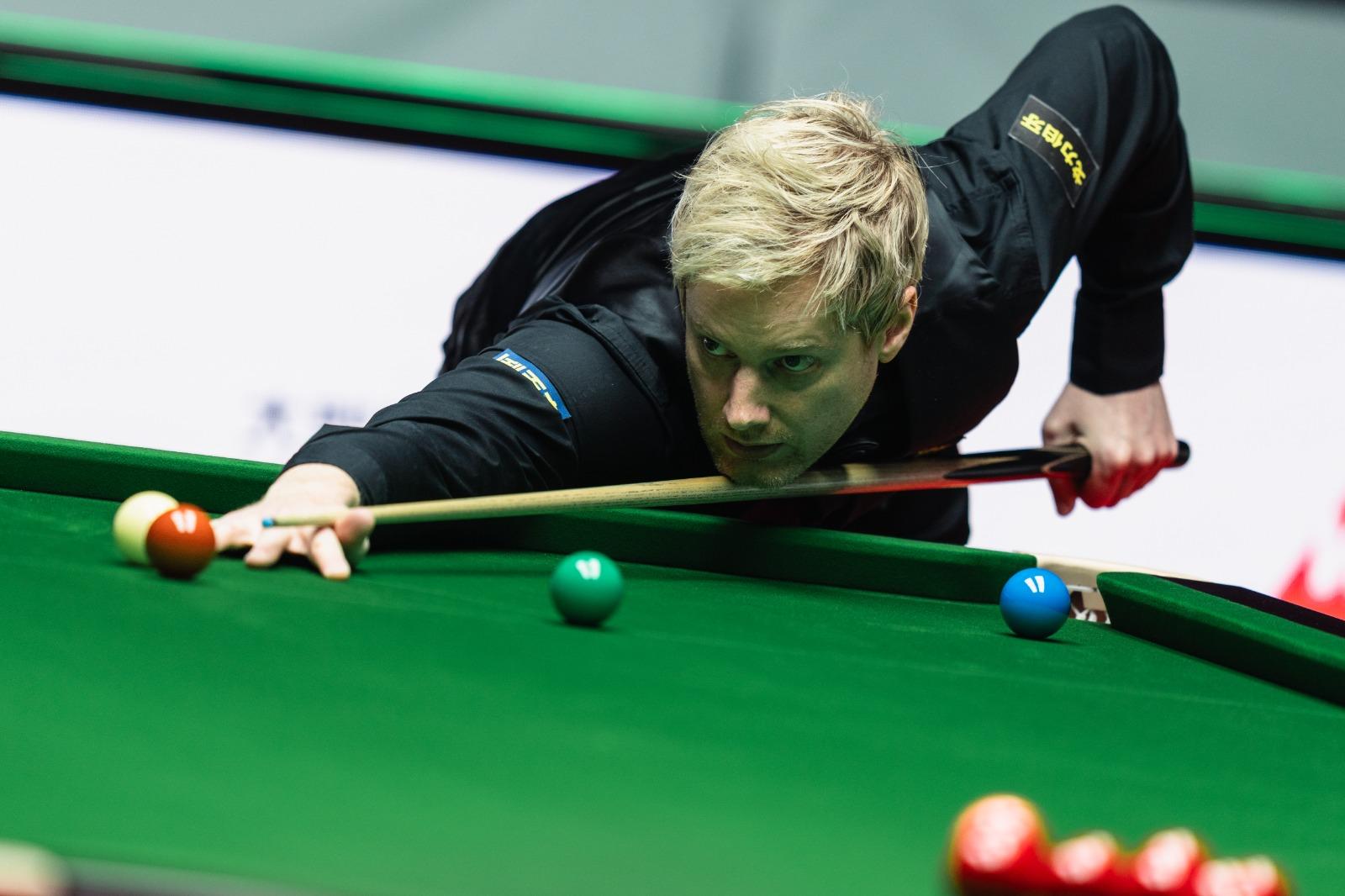 世界桌球大獎賽|羅拔臣狀態大勇,以4︰0掃走袁思俊。(大會提供)