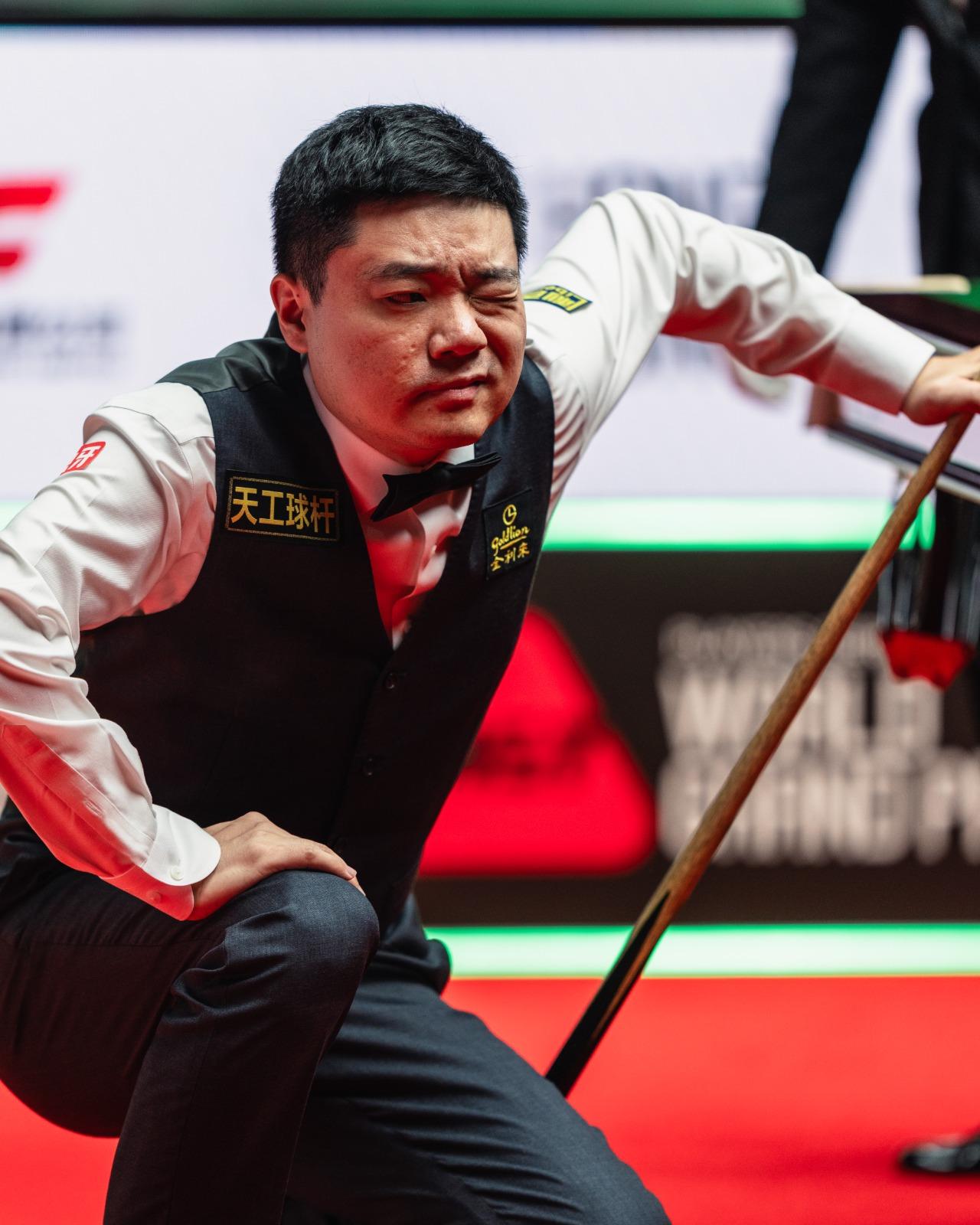 世界桌球大獎賽|丁俊暉在對手未打完最後一棒便投降,更缺席賽後記者會。(大會提供)