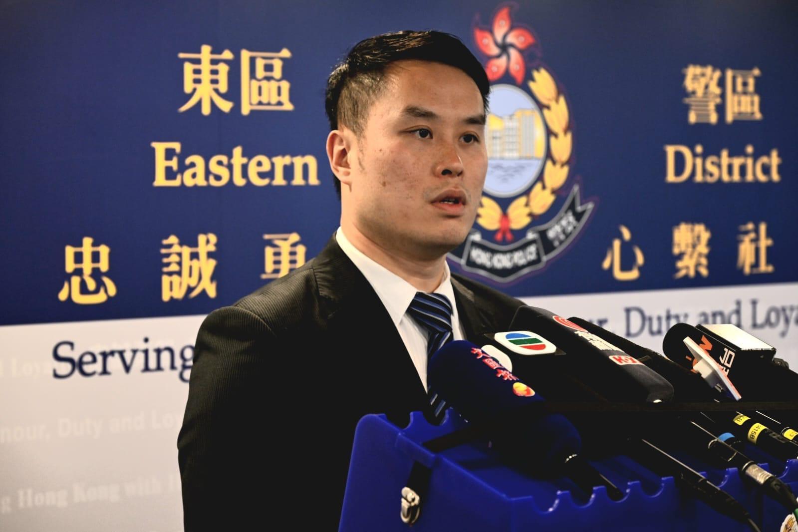 港島總區反三合會行動組高級督察吳嘉倫。