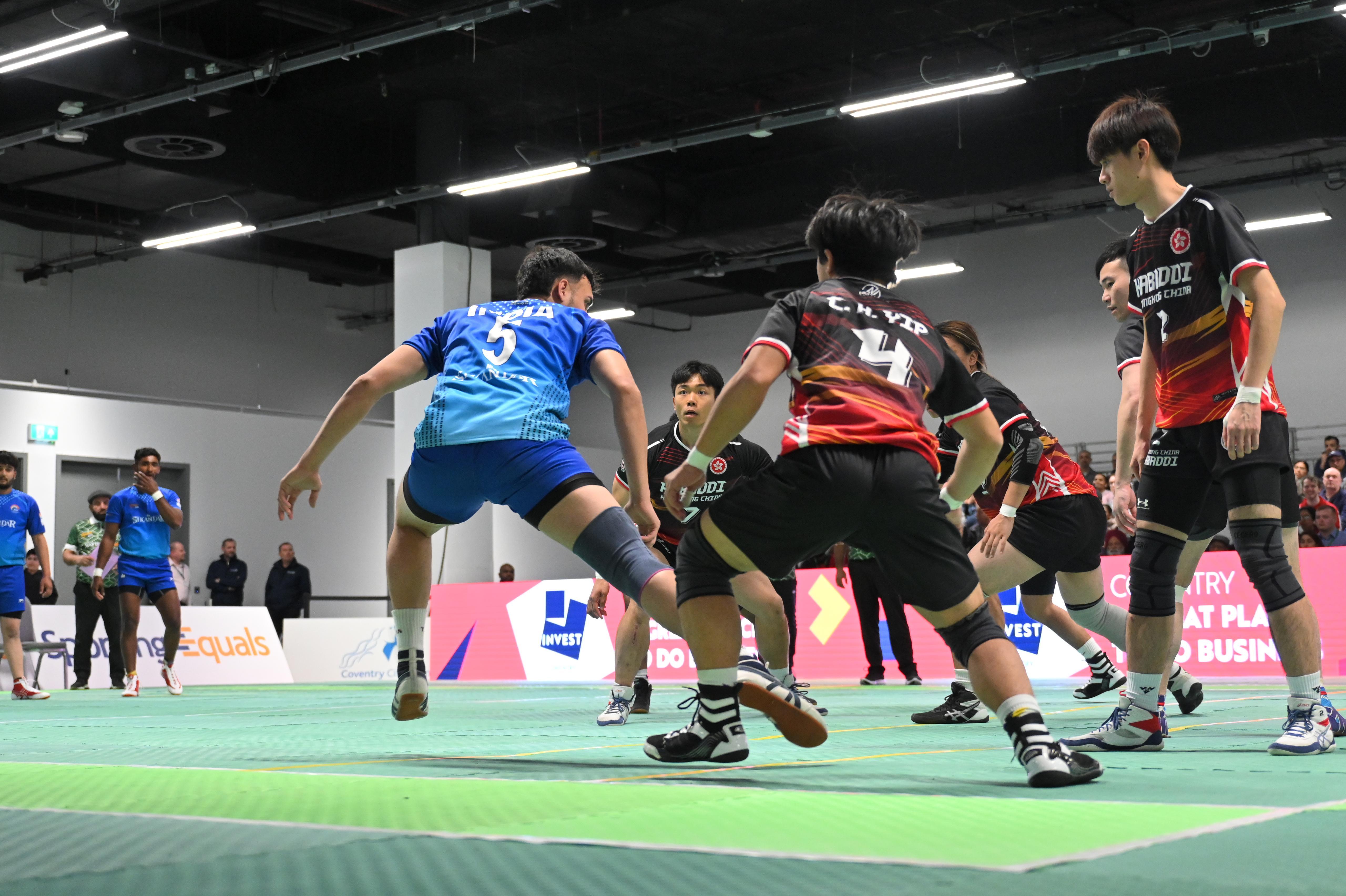 卡巴迪世界盃|香港卡巴迪體育聯會赴英國出戰,男隊不敵印度 。(香港卡巴迪體育聯會圖片)