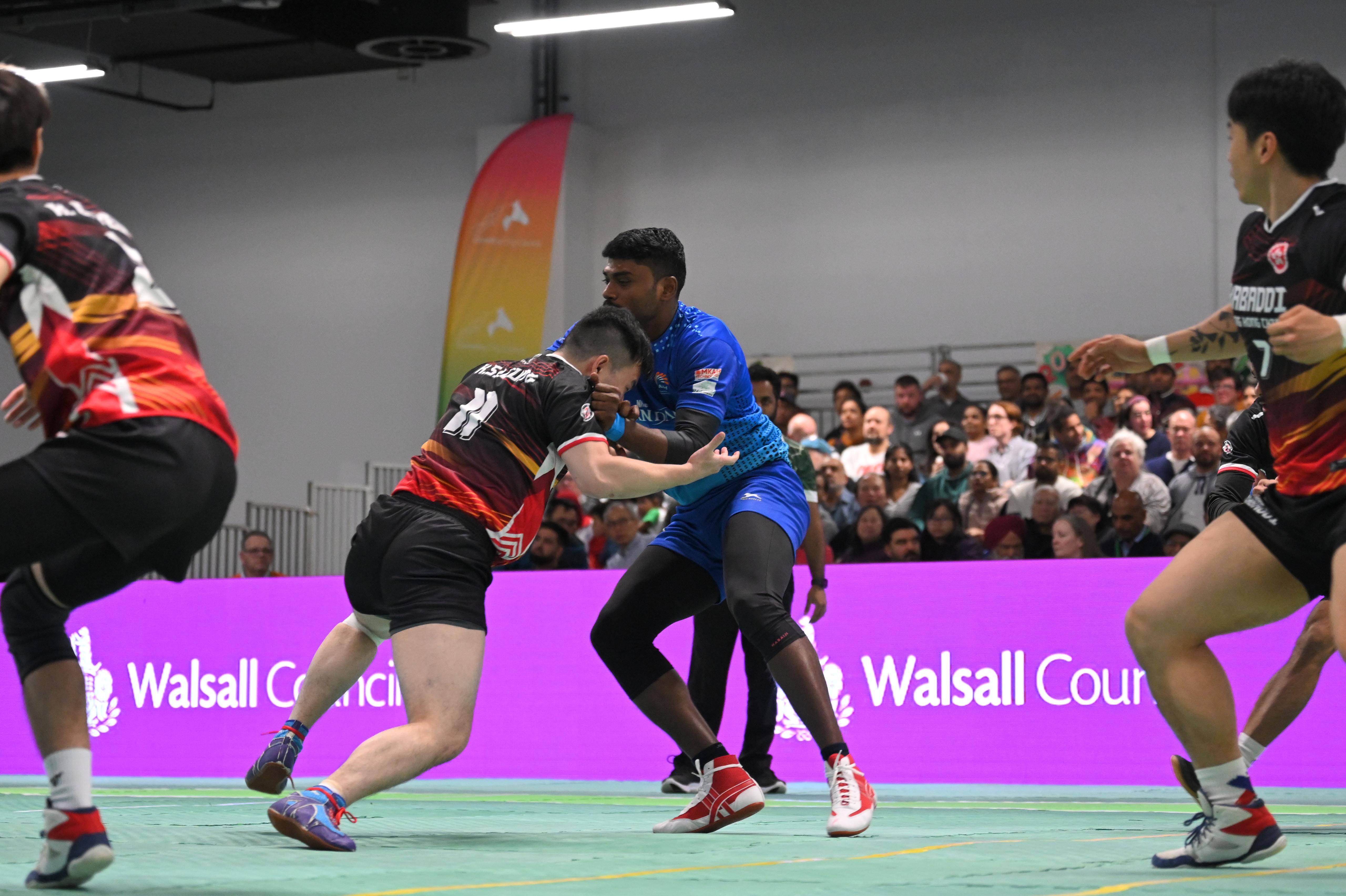 卡巴迪世界盃|香港卡巴迪體育聯會赴英國出戰,男隊不敵印度 。(香港卡巴迪體育聯會圖片)