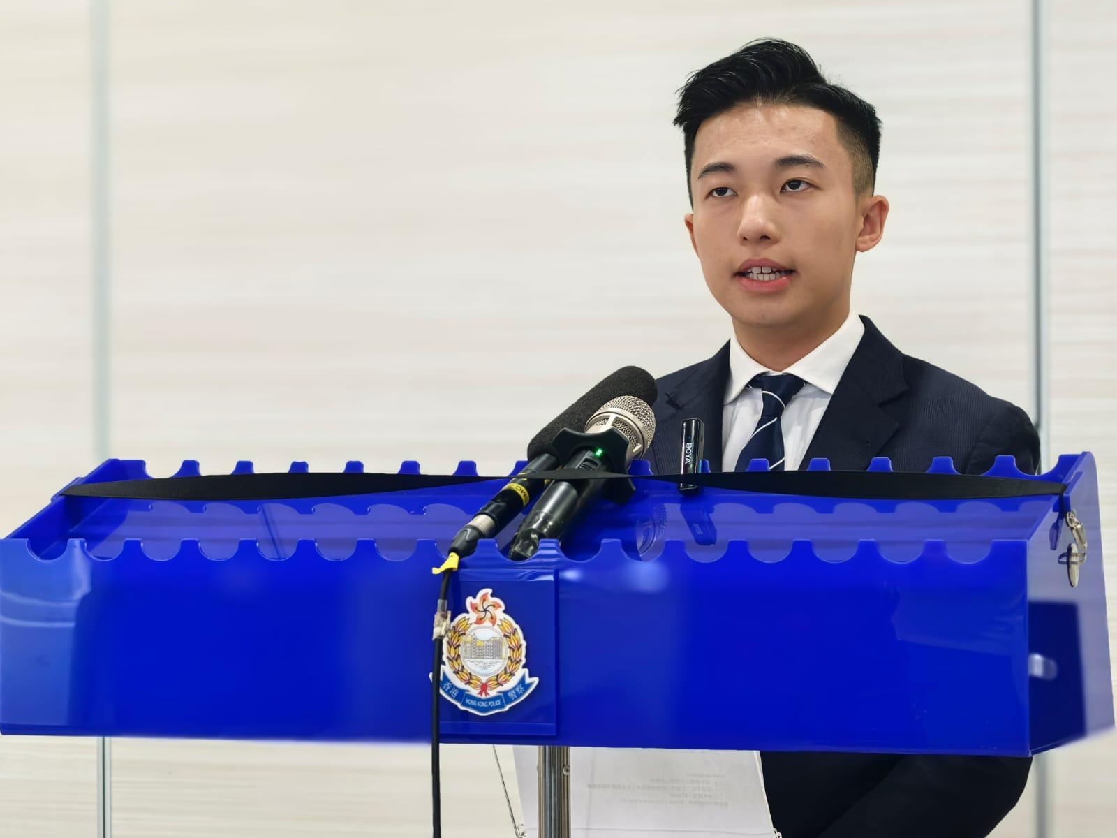 元朗警區重案組高級督察吳斯軒。