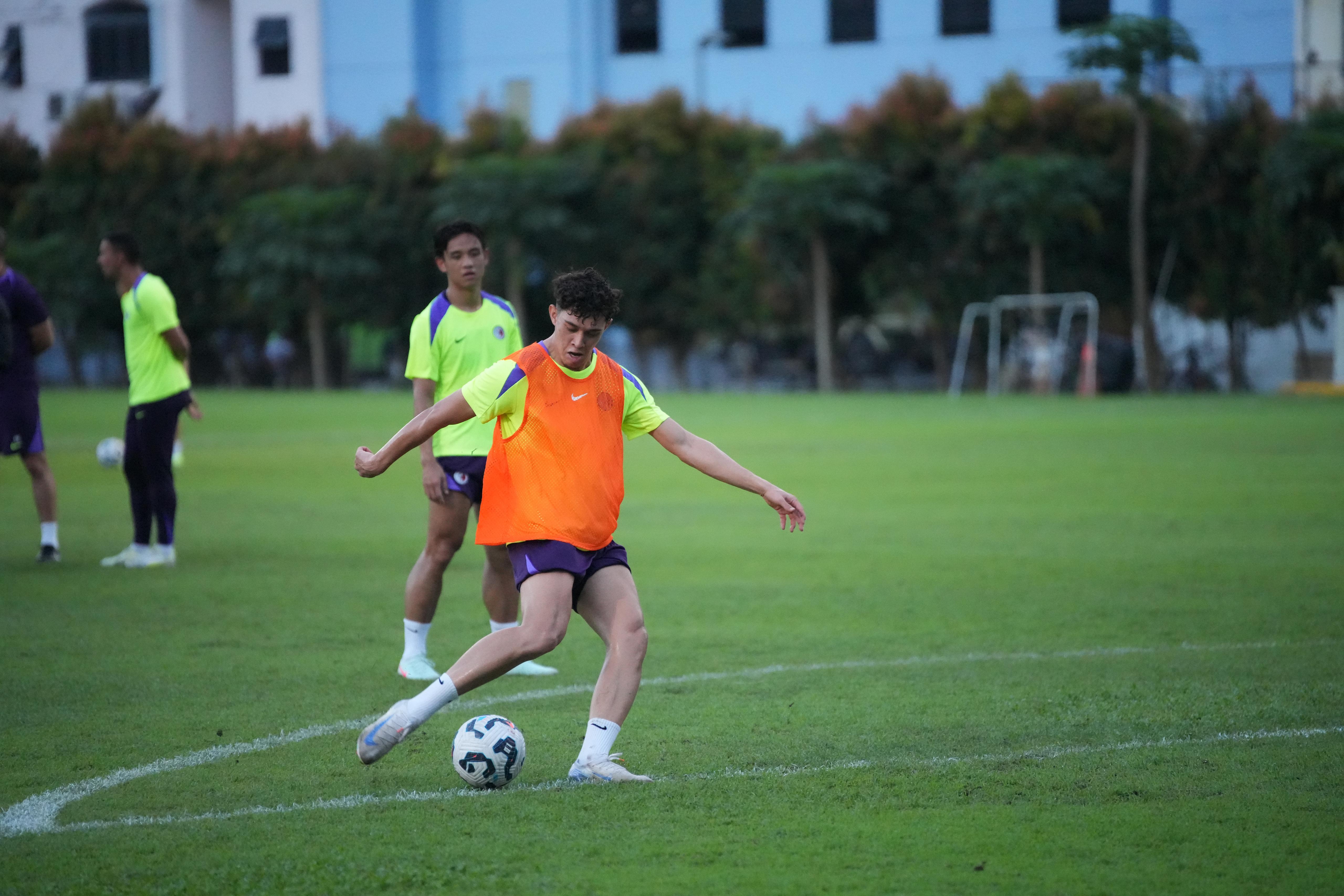 上仗為香港取得入球的李小恆。(香港足總圖片)