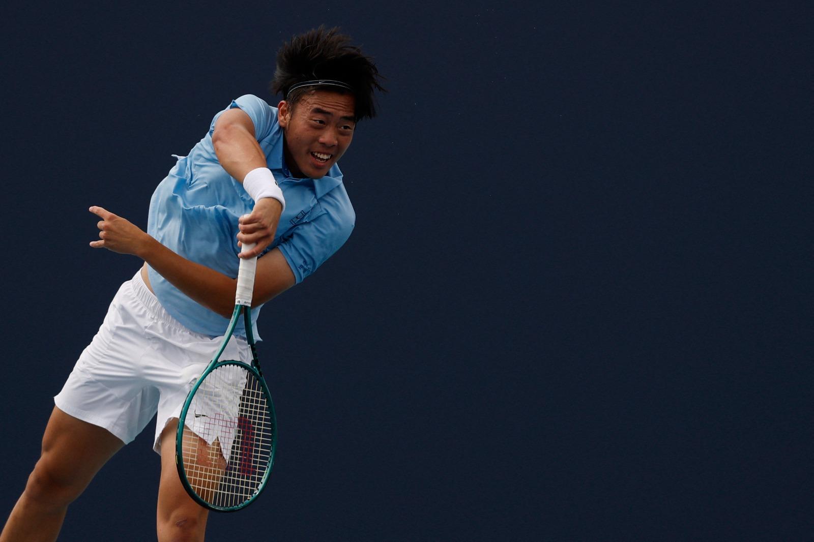 黃澤林在邁亞密公開賽第3圈止步。以盤數1:2不敵澳洲的禾頓(Adam Walton)。(資料圖片)