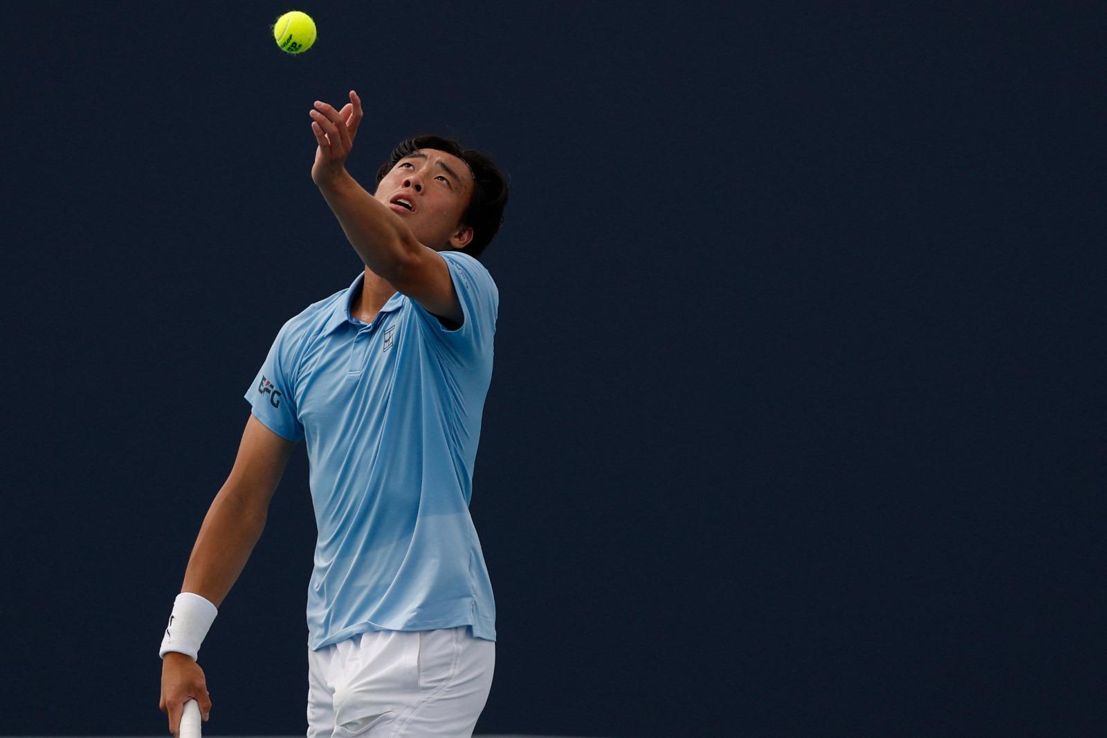 黃澤林在邁亞密公開賽第3圈止步。以盤數1:2不敵澳洲的禾頓(Adam Walton)。(資料圖片)