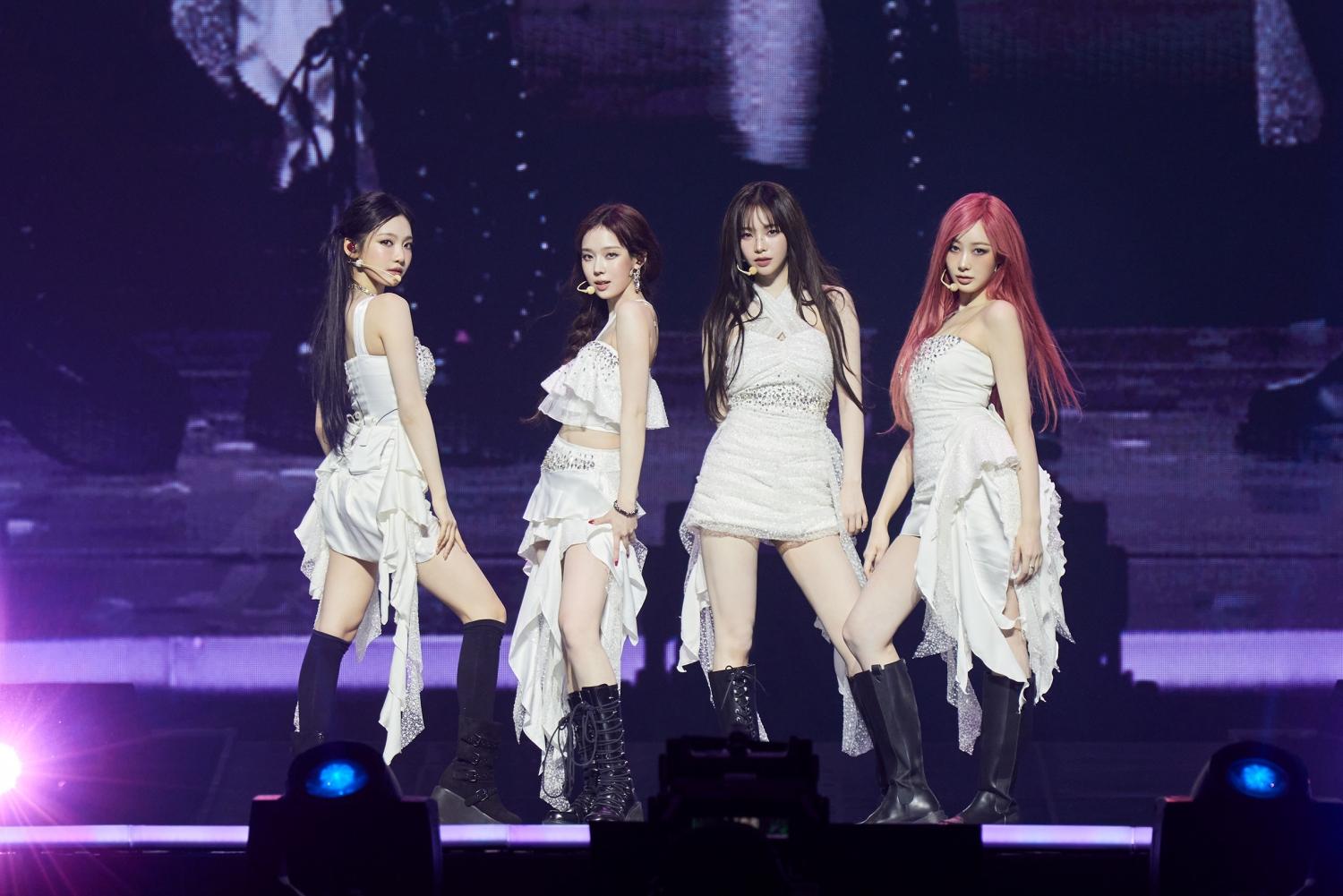 aespa連續兩年在東京巨蛋舉行演唱會,整明她們在當地人氣強勁。