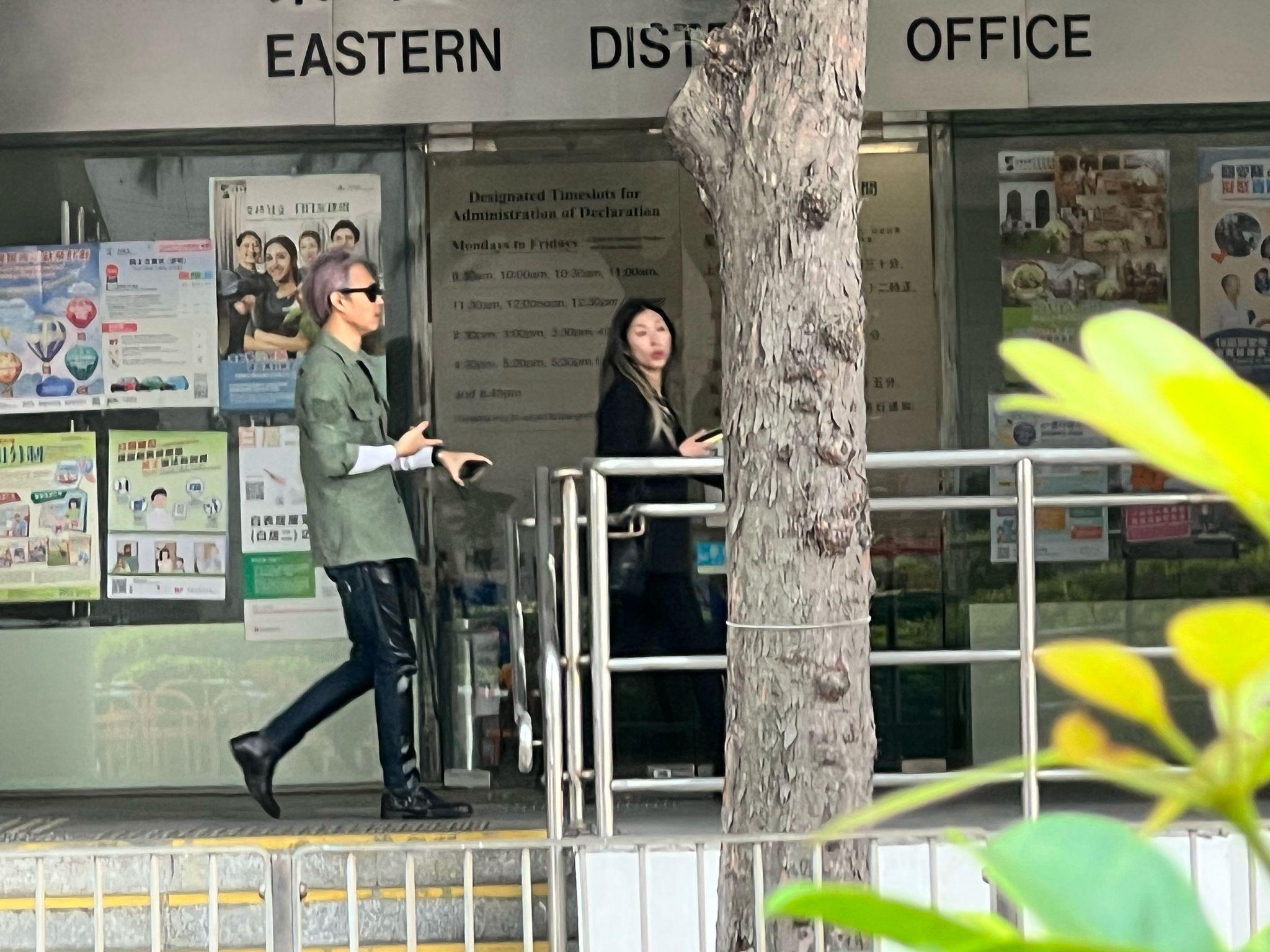 官恩娜外婆爭産案件今日於東區法院提堂。(娛樂組攝)