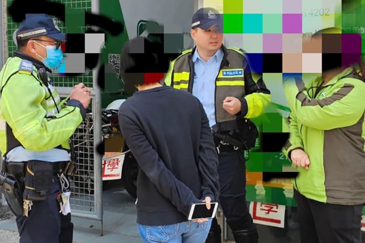 警方在九龍城區打擊「違規學習駕駛」。(警方圖片)