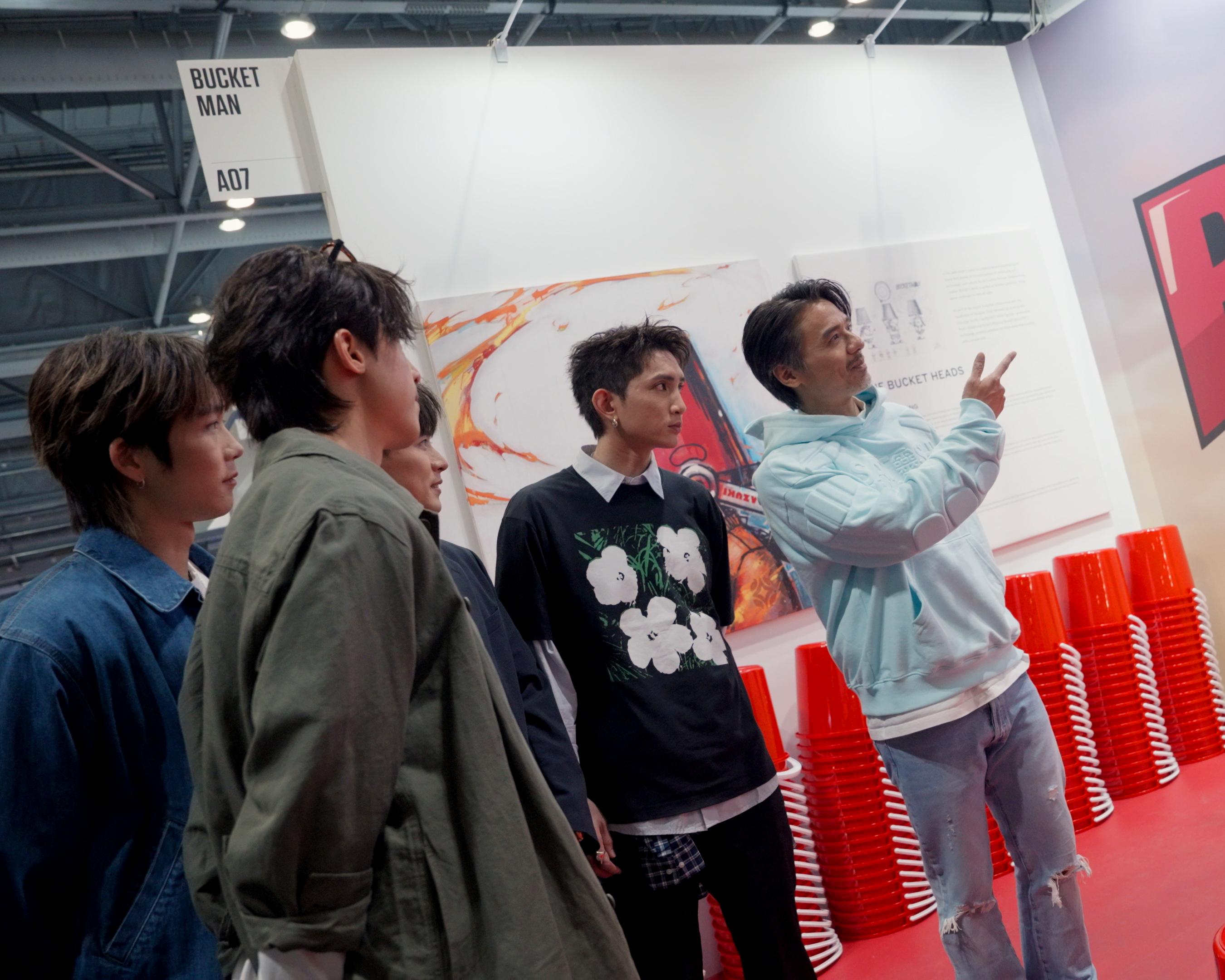 MIRROR成員Lokman、Anson Kong、Alton與Frankie到場支持。