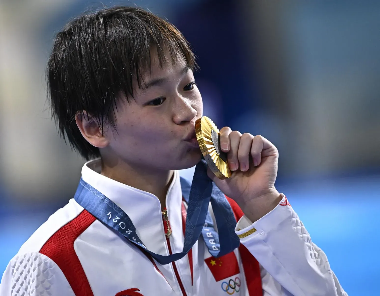 全紅嬋是中國在奧運史上最年輕「奧運3金王」。(新華社資料圖片)