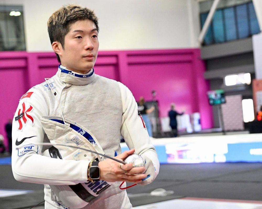 張家朗在利馬站戰至8強。(中國香港劍擊總會圖片)