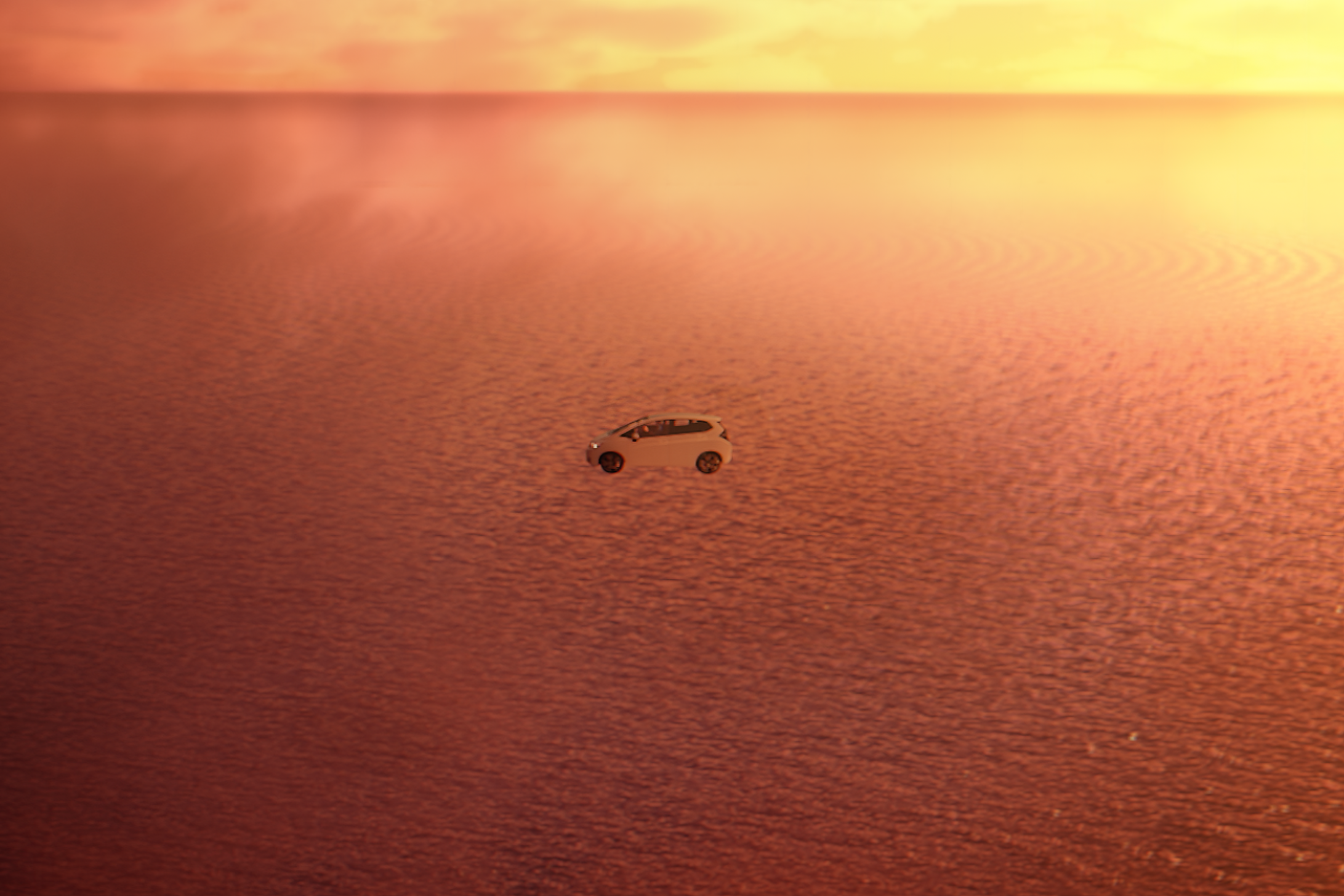 麗英拍新歌《我們沒有在一起》MV,憶起與舊愛看日落。