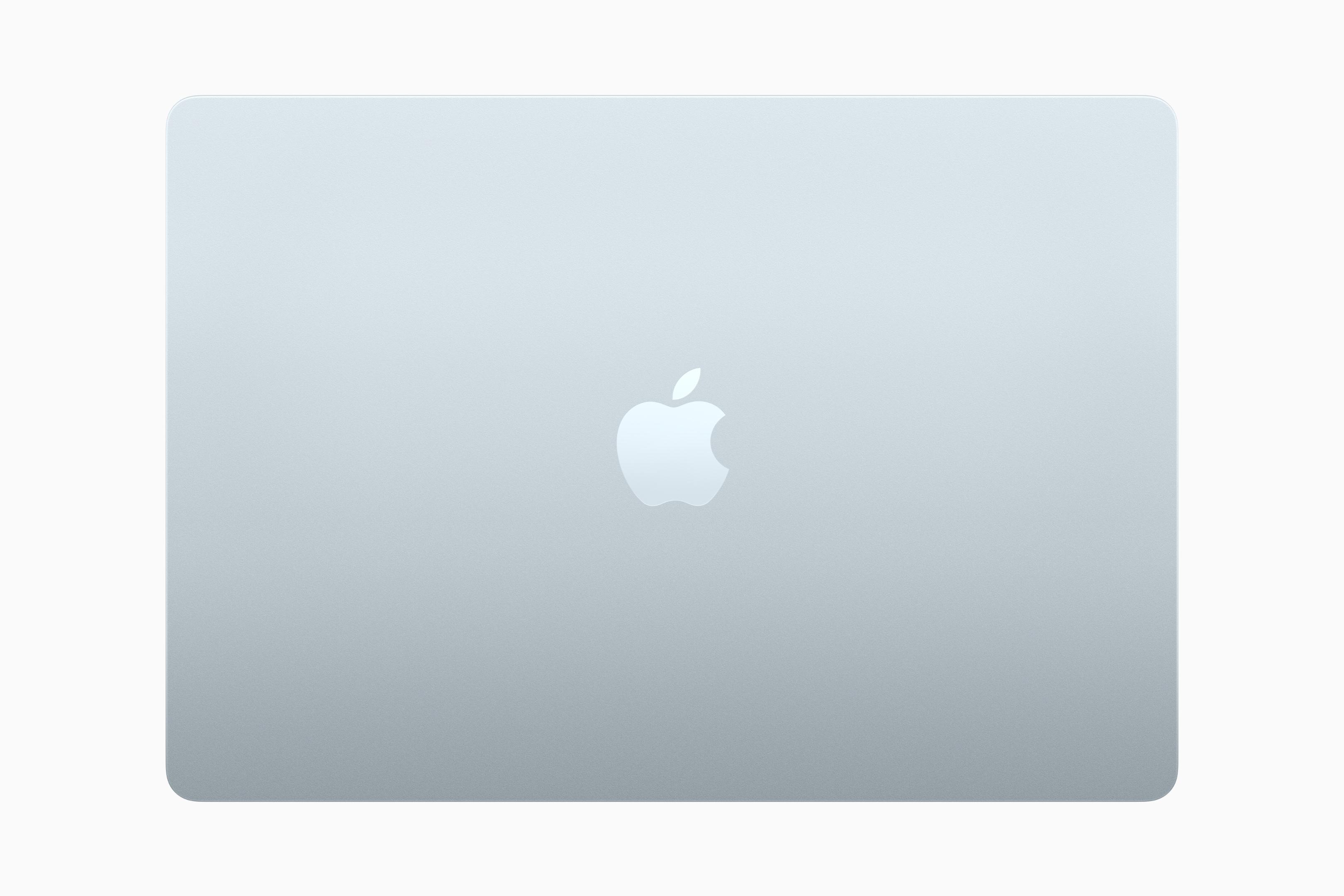 MacBook Air天藍色會隨光線而變化。