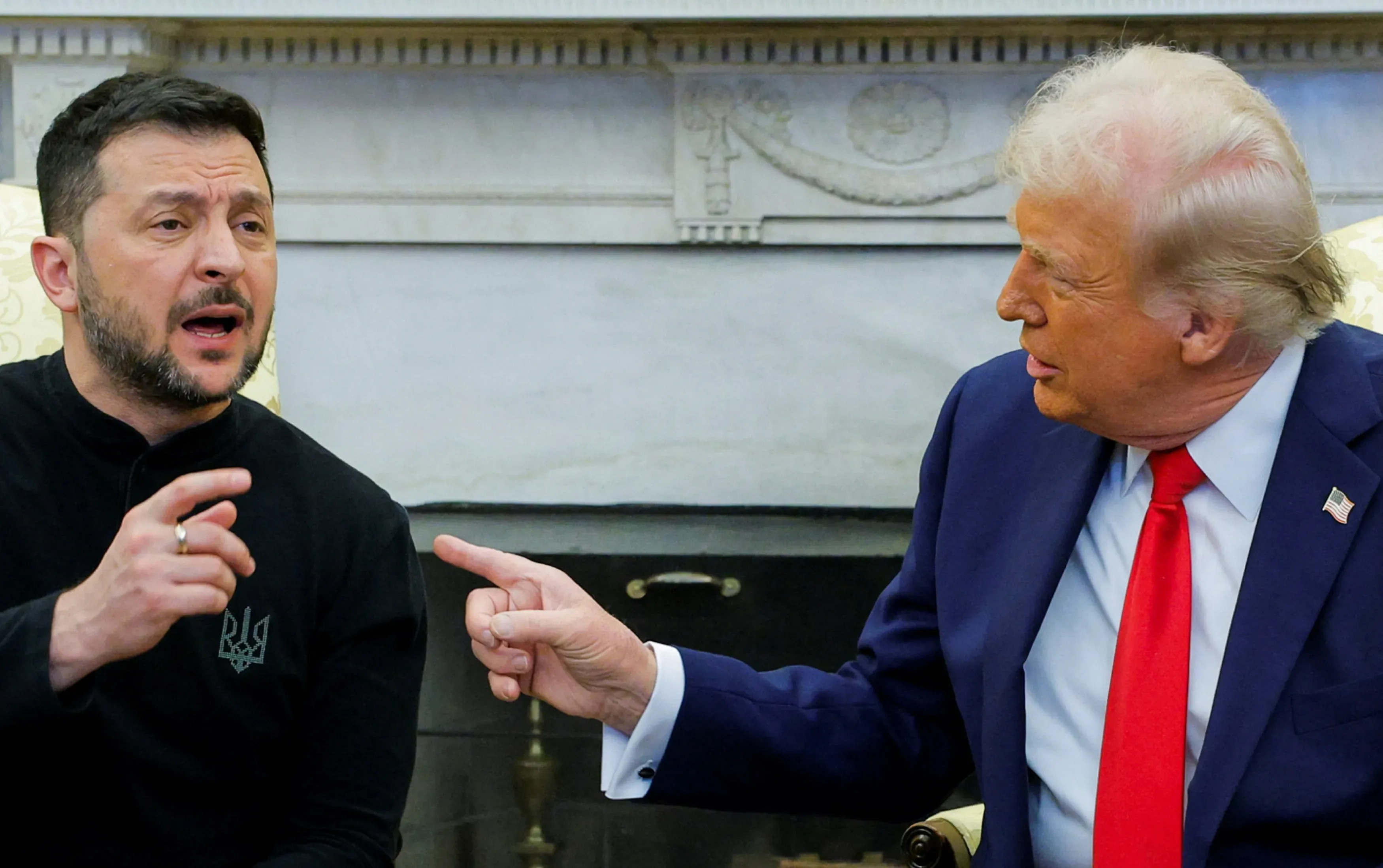 美國總統特朗普與烏克蘭總統澤連斯基在白宮的會晤不歡而散,引起國際關注。(AP)