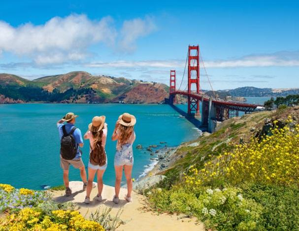 三藩市旅遊景點金門橋。(互聯網)