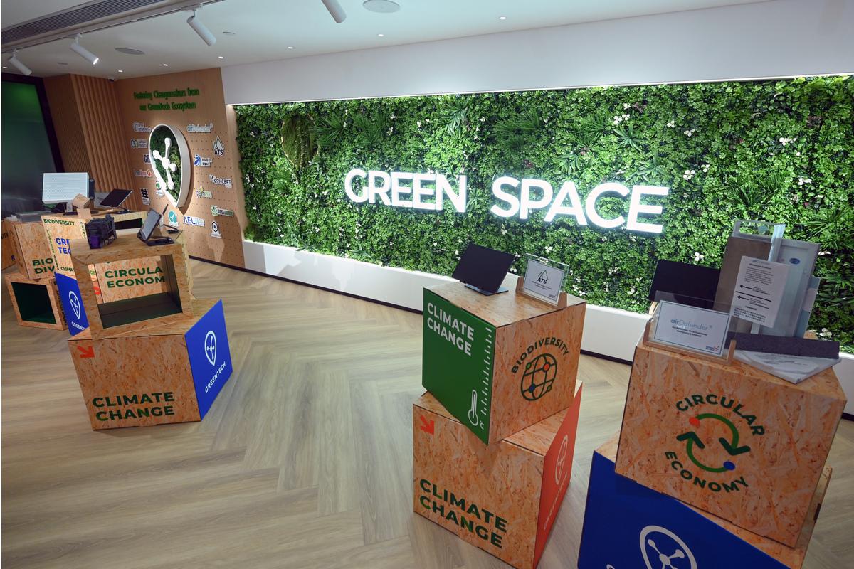 科技園公司在位於九龍塘的創新中心打造綠色科技樞紐。(政府新聞處圖片)