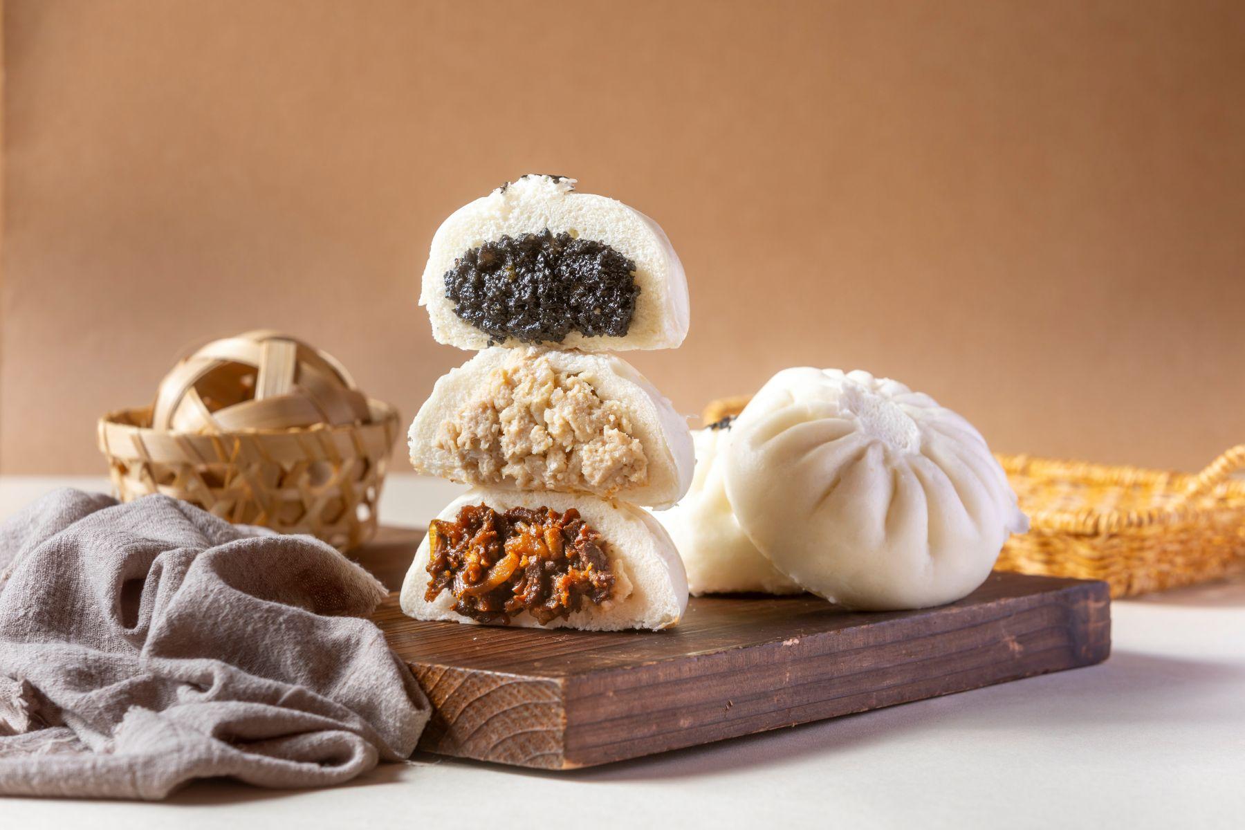 擂沙芝麻包、鮮肉包、醬肉包 原價$9個