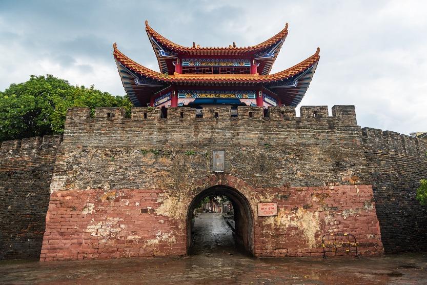 現在看到的封川古城,是明代重建的,現存古城南門和東西400多米的古城牆。(圖片來源:視覺中國)