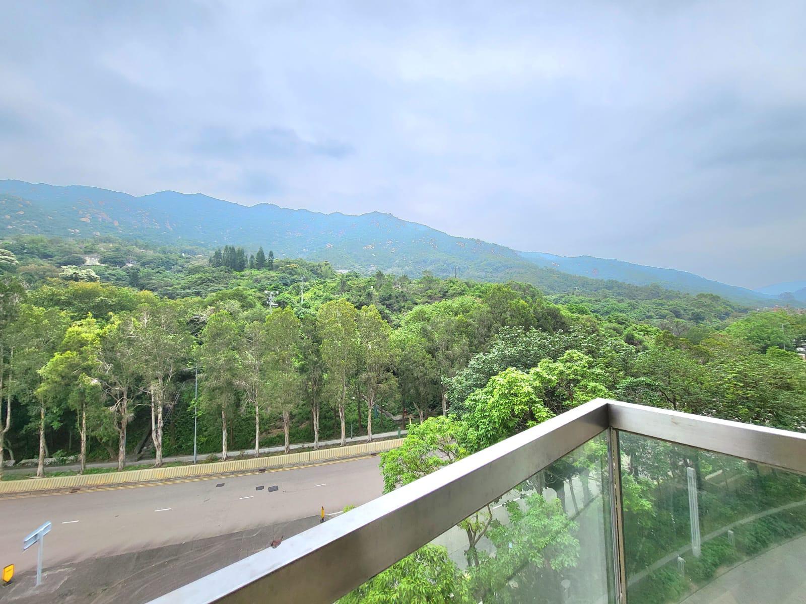 單位景觀望開揚翠綠山景,視野不俗。(代理提供)