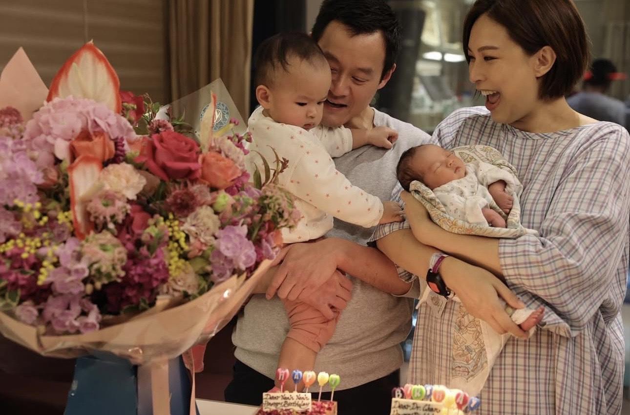 朱慧敏與老公陳醫生,膝下有一女一子。