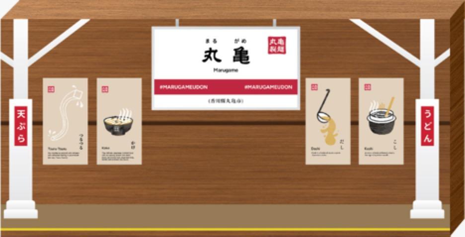 沙田店新開幕期間,特別於新城市廣場內打造期間限定打卡店,搭建成日本車站場景。