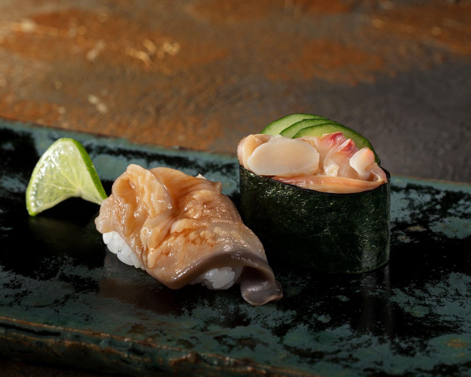 活北寄貝(北海道產)壽司$38/件 供應日期:5月1日至5月28日