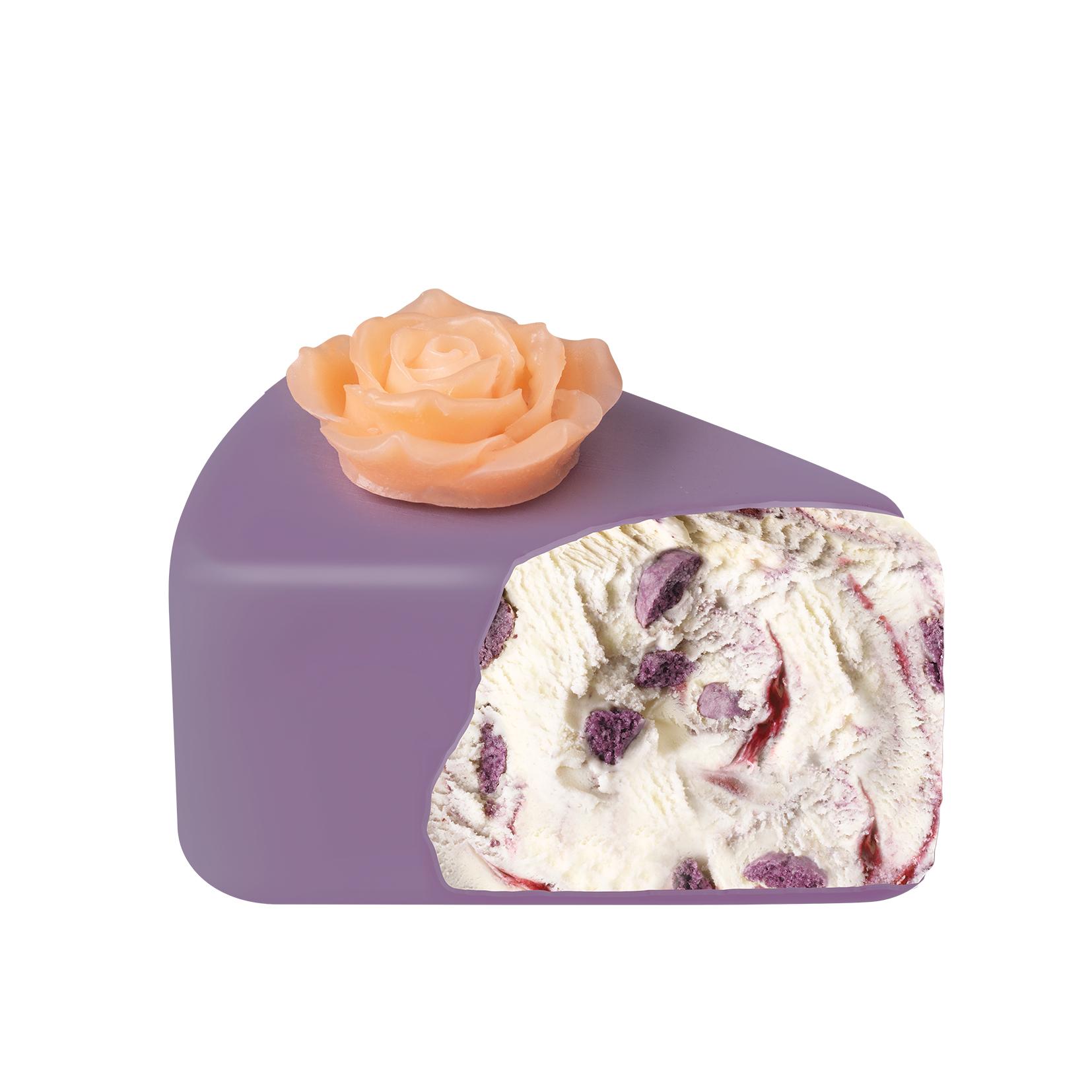 繁花禮頌:雲呢拿藍莓馬卡龍雪糕