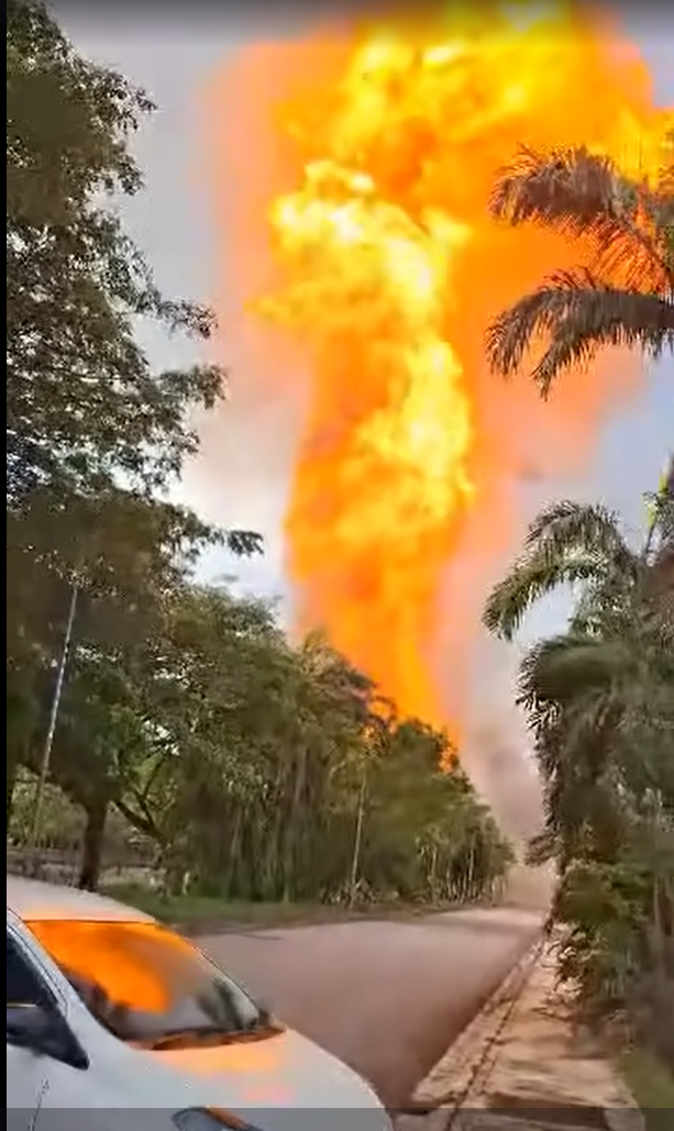 馬來西亞天然氣管爆炸