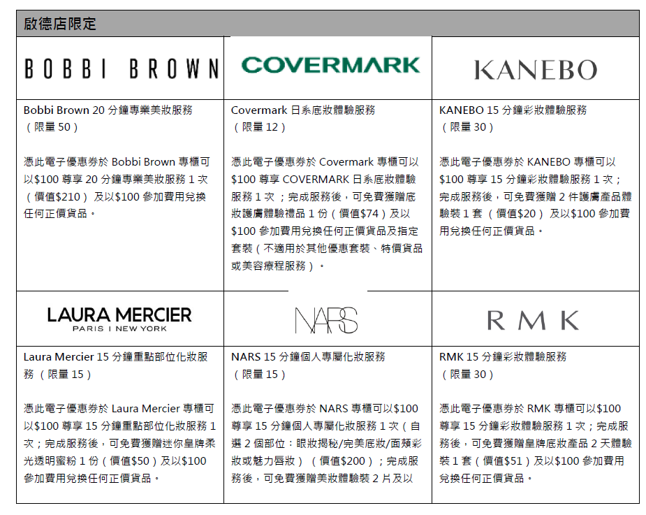 啟德盛事賞第二擊:限時專業美妝體驗