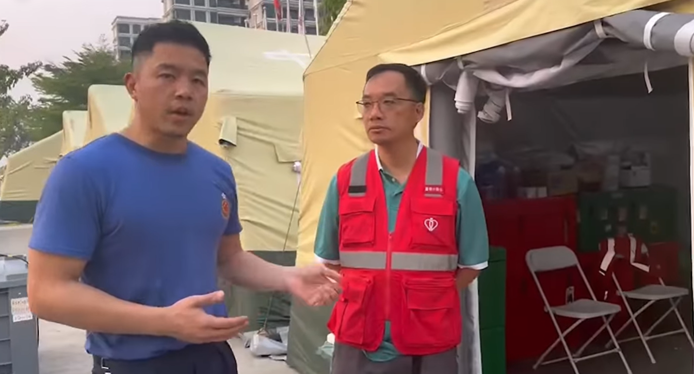 吳大強的大仔吳偉諾任職消防員,現時身在緬甸參與救災工作。