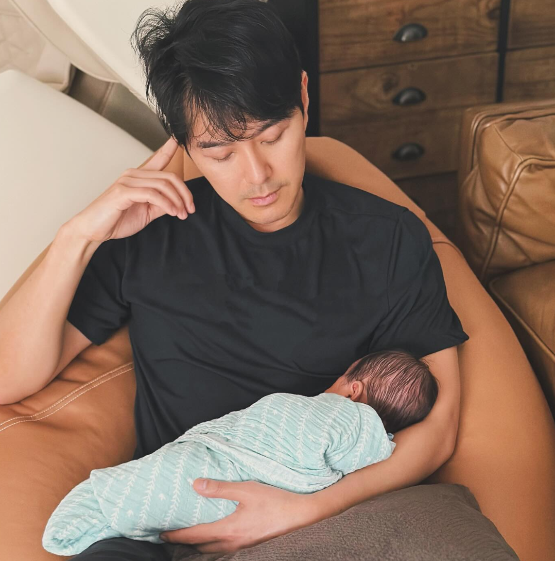 48歲蕭正楠上月榮升人父。