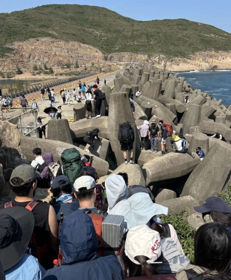 近期周末及清明節假期期間,已有較多遊人前往東壩(小紅書)