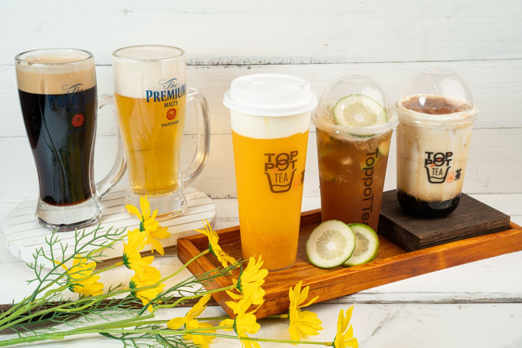 飲品吧供應黑白神泡啤酒、芒芝芒芝、香水爆檸、黑糖珍珠牛乳。