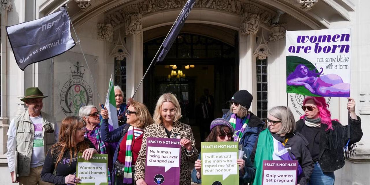 婦女組織「為蘇格蘭婦女而戰」(For Women Scotland)。(Reuters)