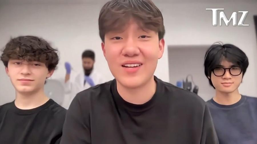 (圖中)發起人之一17歲高中生Eric Zhu。(X)