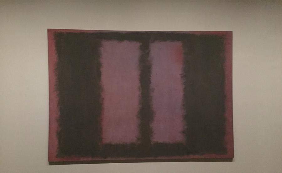 Mark Rothko的《褐紅色上的黑色》(Black on Maroon)。(網上圖片)