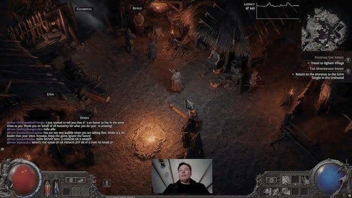 馬斯克他選擇挑戰極高難度的模式「perma-death」,結果角色數度陣亡,只好不斷重建角色。(X)