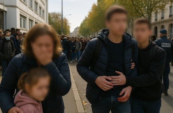 事件發生後,學生們被留在學校內,直至下午在警方保護下才獲准離開。(X)