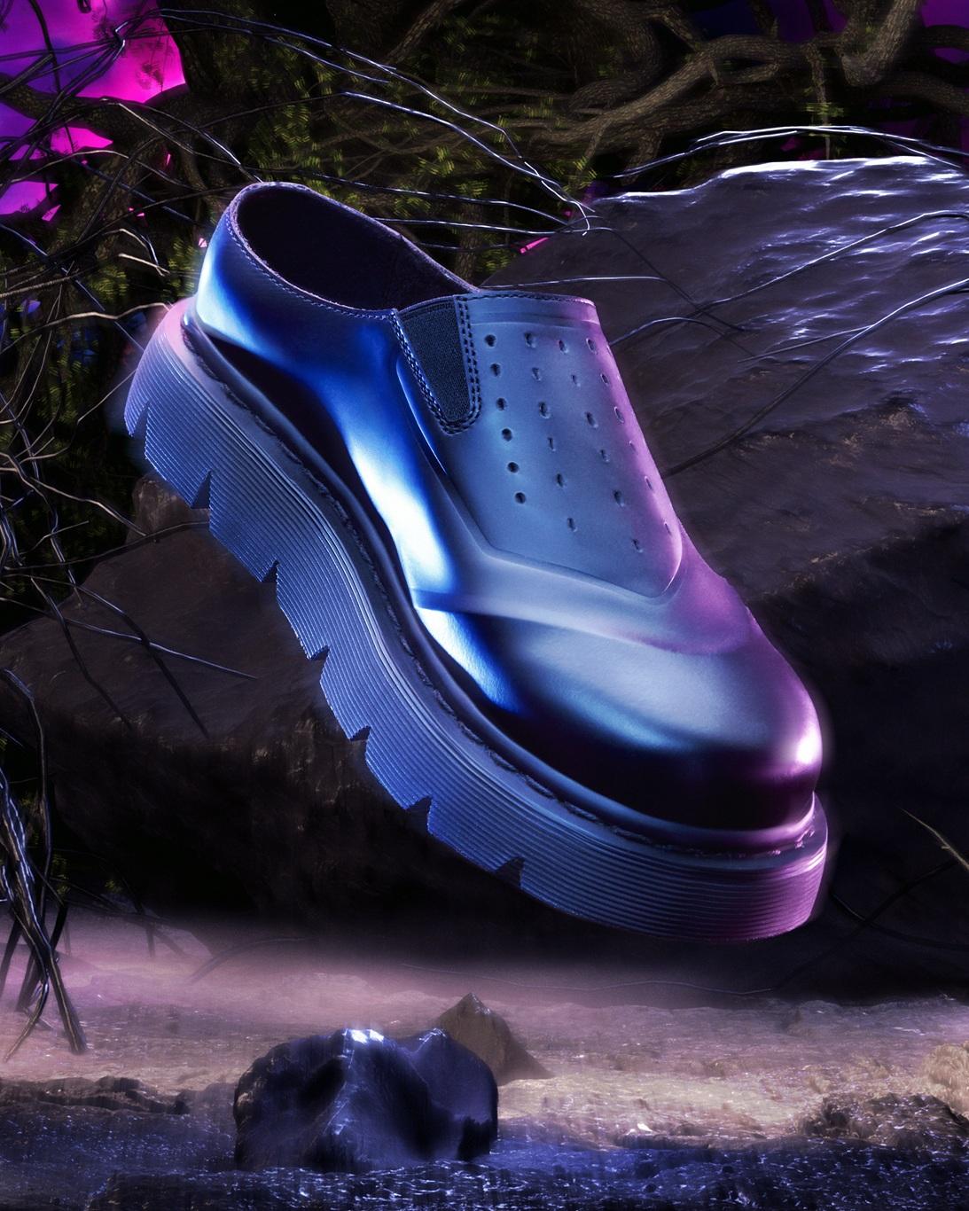 VENT XX02 Mule鞋面進行了穿孔工序,以增加通風。